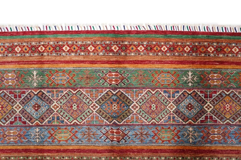 Striped Afghan Rug