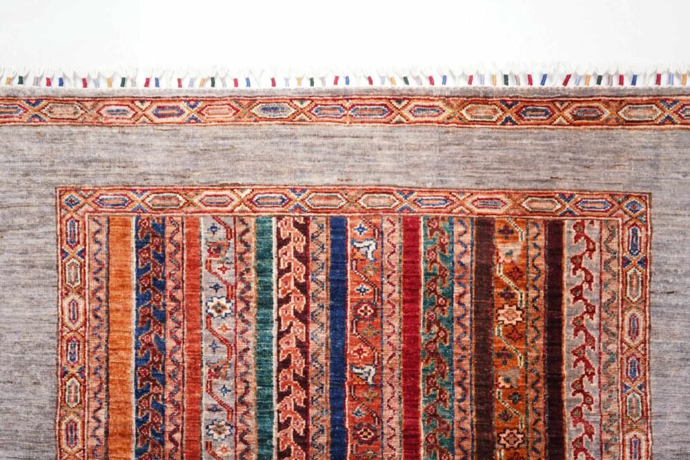 Striped Afghan Rug