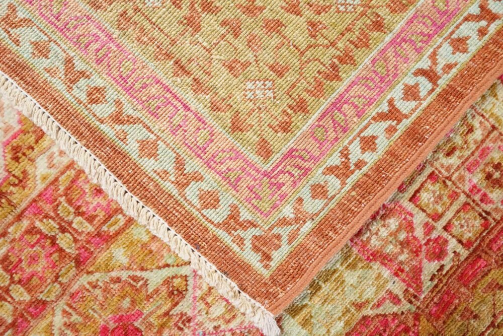 Red Green Afghan Memluk Rug