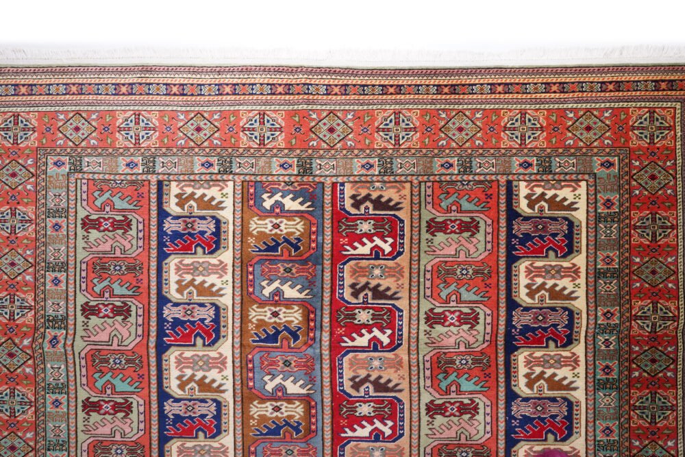 decorative rug on hard flooring