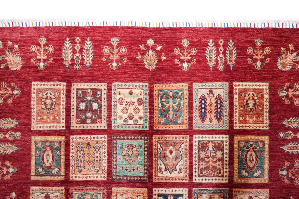 Afghan Horgin Checkered Rug