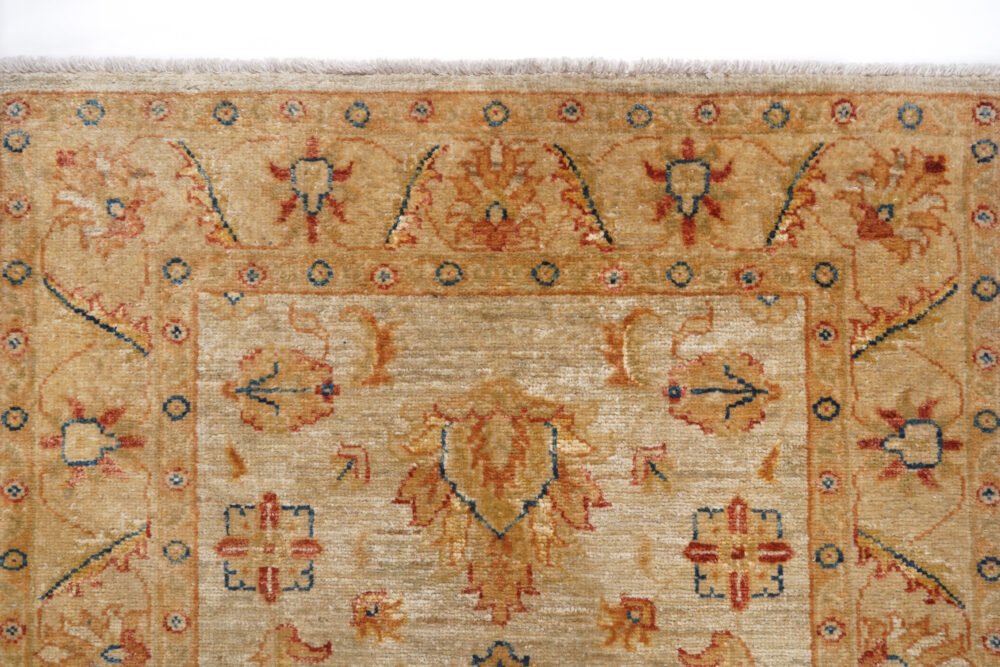 beige orange rug