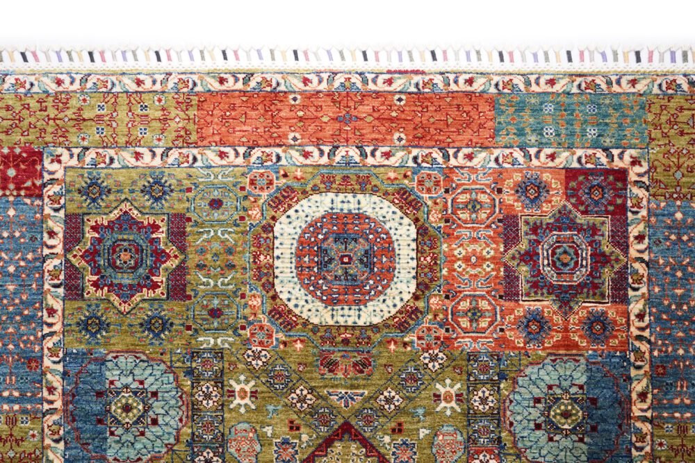 Geometric Afghan Wool Rug