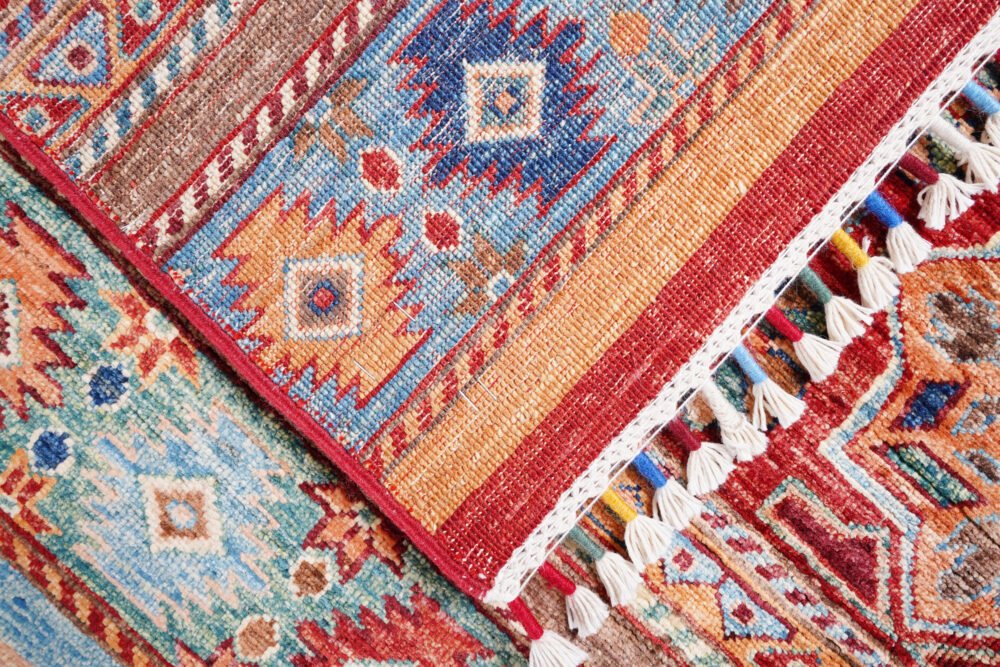 Striped Afghan Horgin Rug