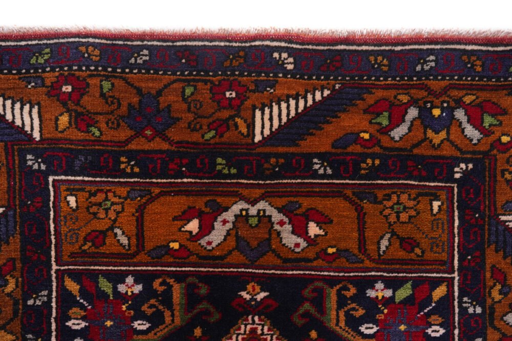Blue Orange Yahyali Rug