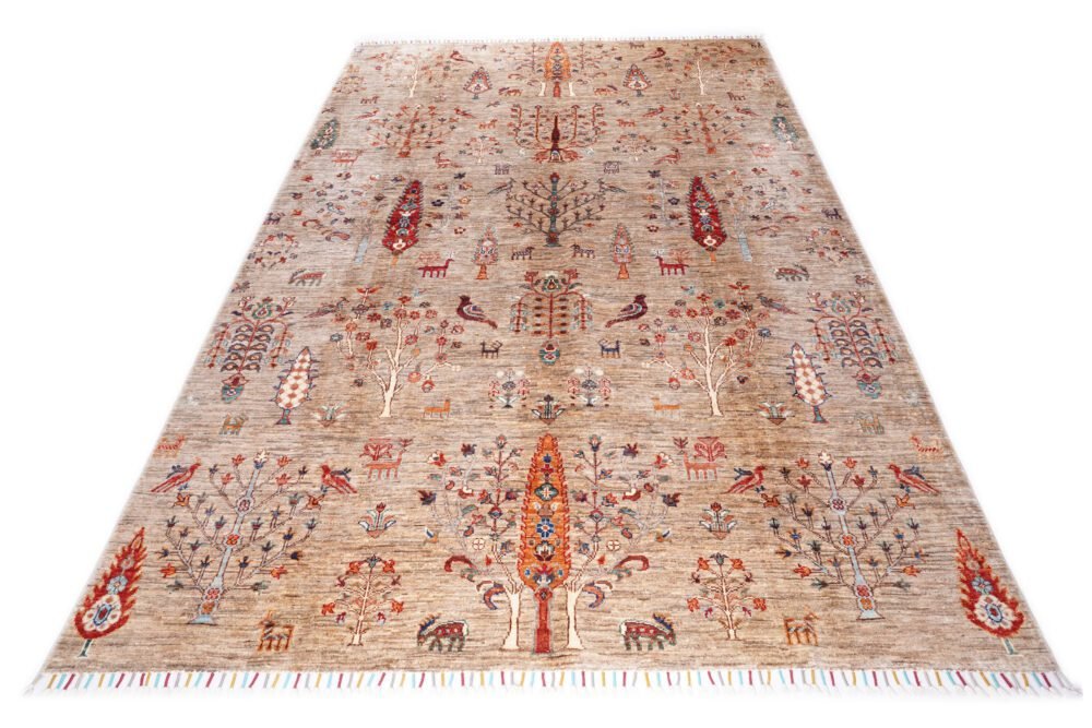 Botanical Afghan Rug