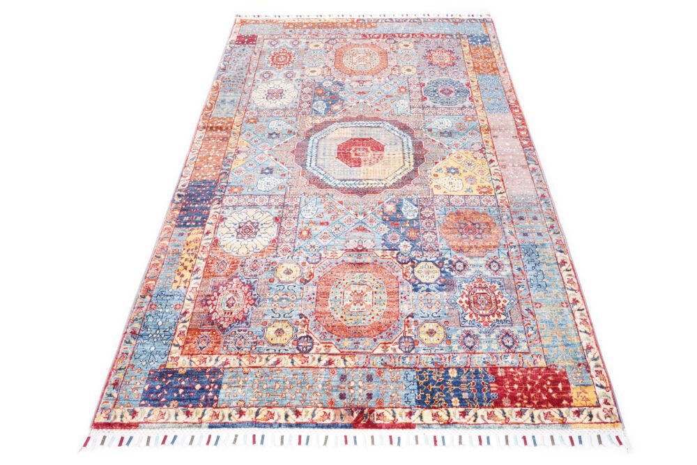 Rainbow Afghan Rug