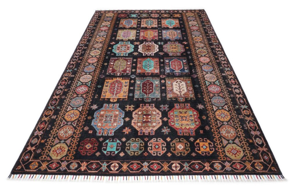 Check Afghan Rug