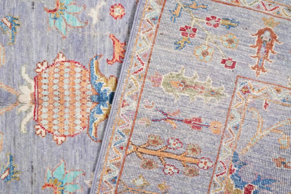 Purple Orange Oriental Rug
