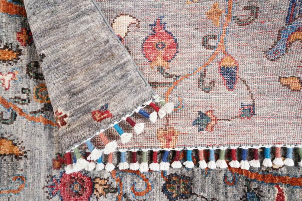 Sultani Rug with Plants and Tree Design