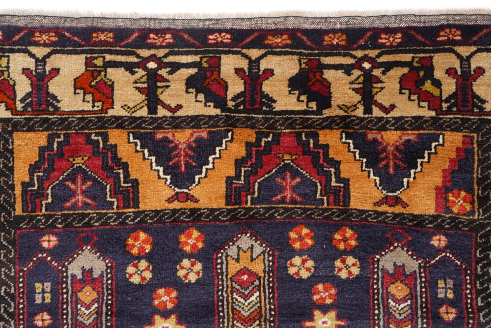decorative rug on hard flooring