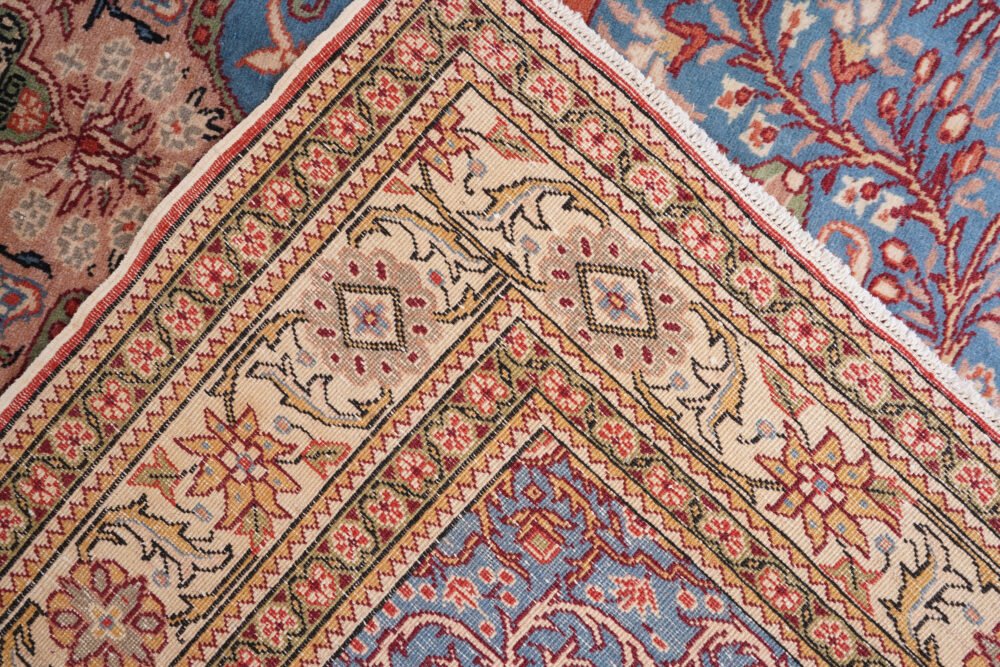 decorative rug on hard flooring