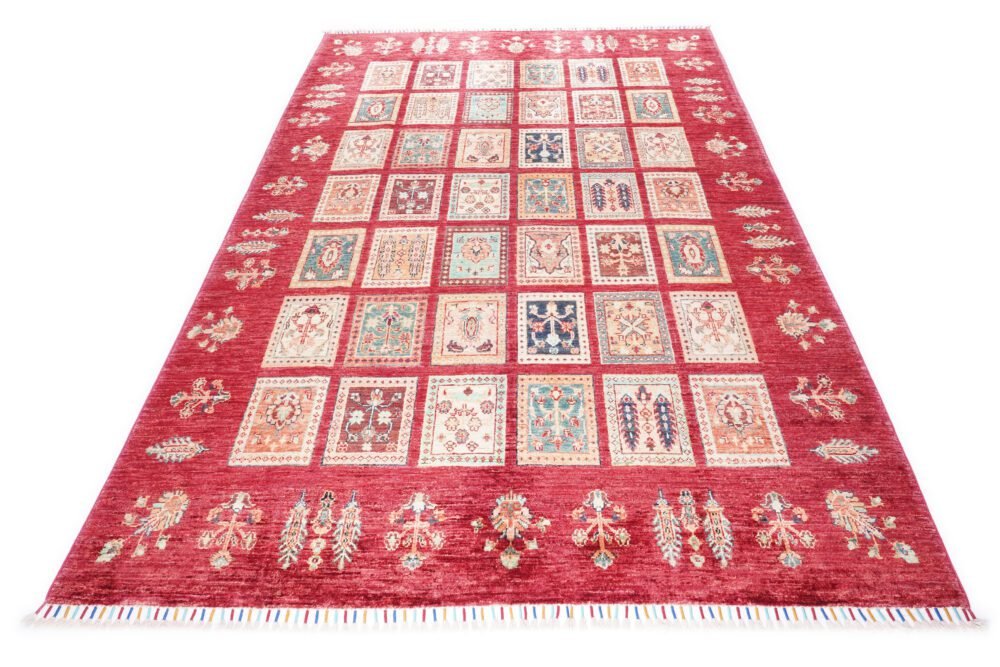 Afghan Horgin Checkered Rug