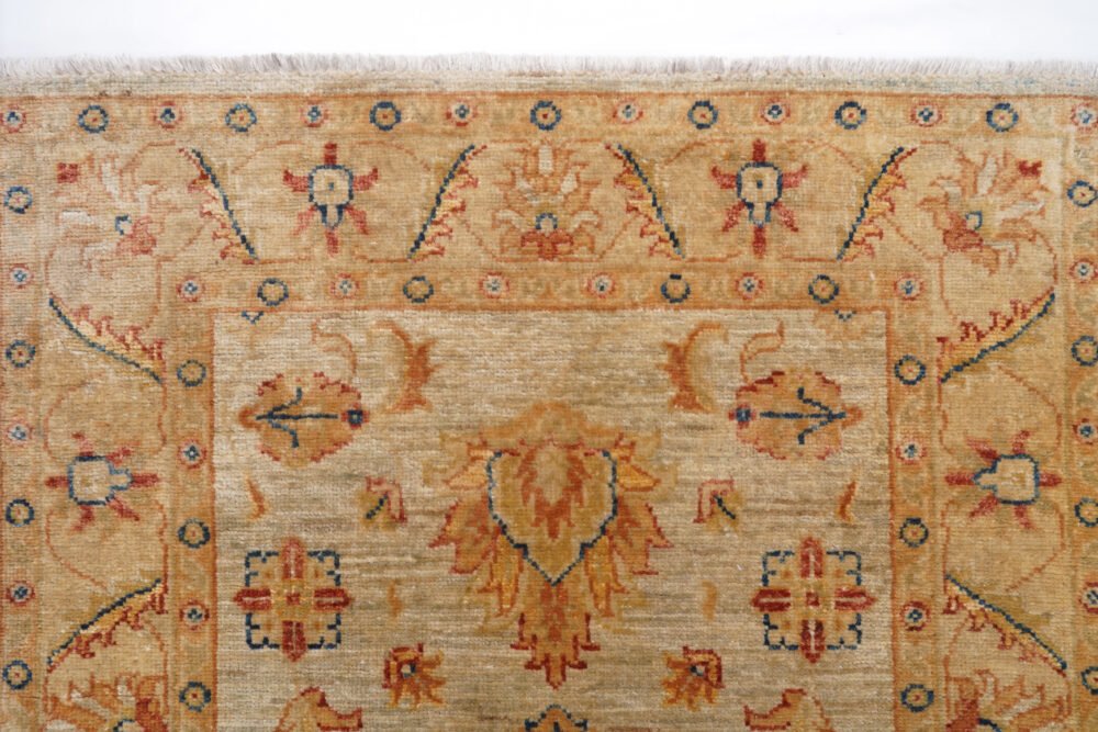 beige orange rug