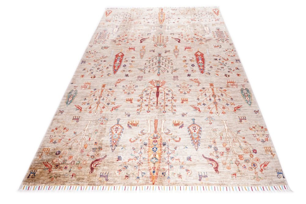 Botanical Afghan Rug