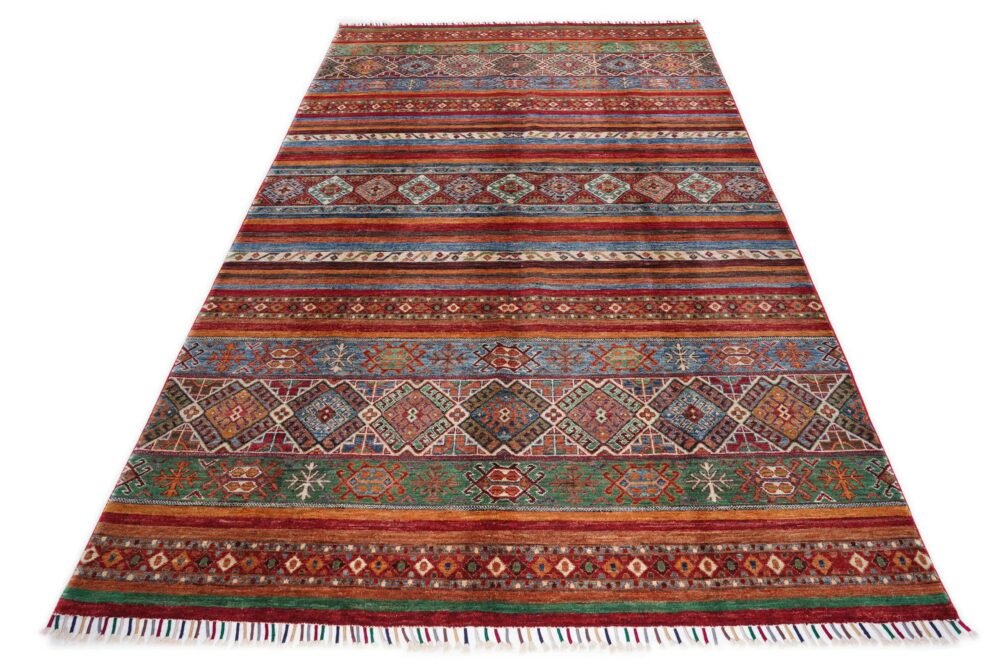 Striped Afghan Rug