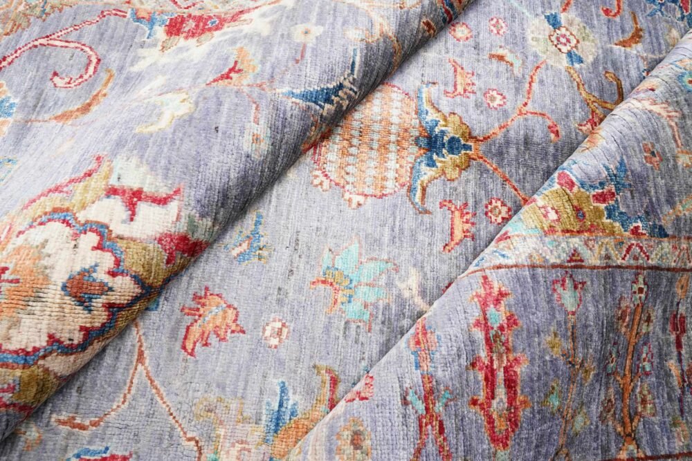 Purple Orange Oriental Rug