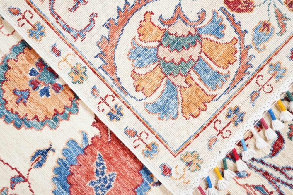 Floral Afghan Rug