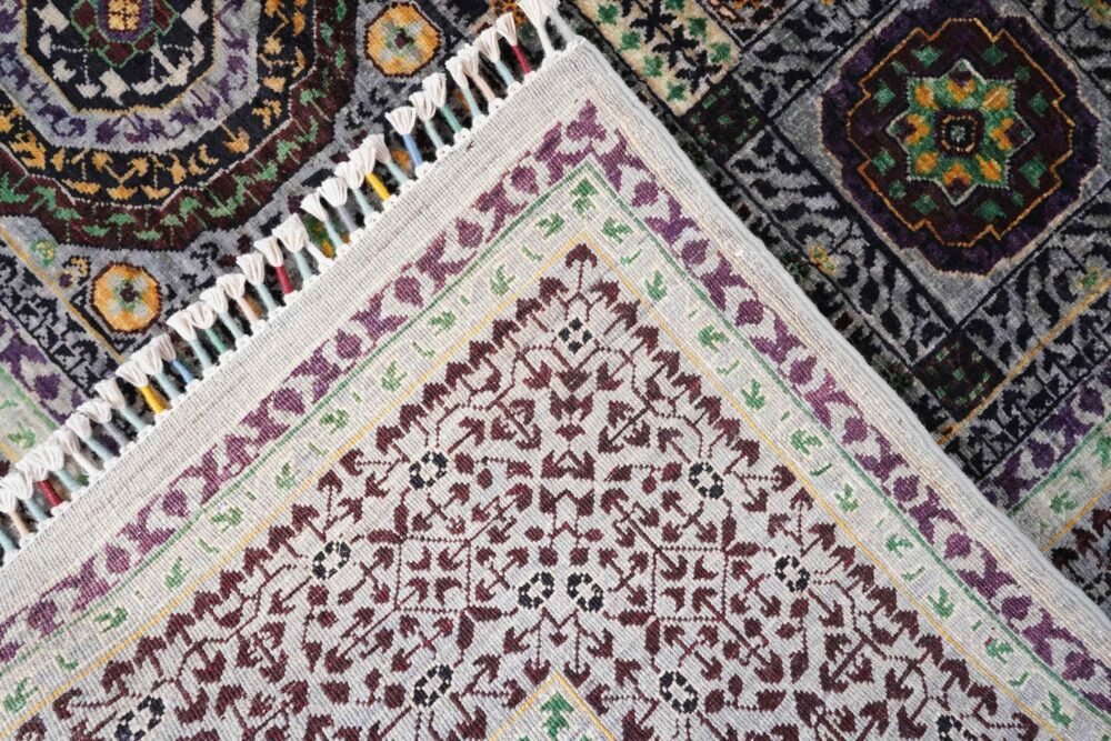 Purple Green Turkish Memluk Rug