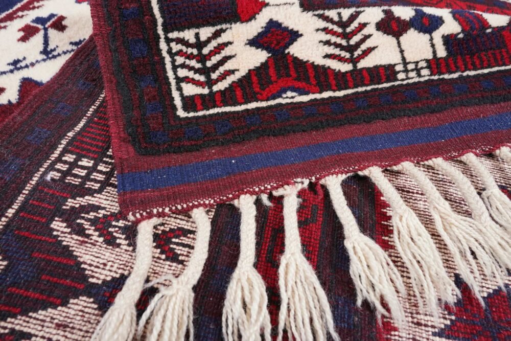 Hand-Knotted Turkish Yagcibedir Rug – Beige & Blue Wool Oriental Rug | Rugs1