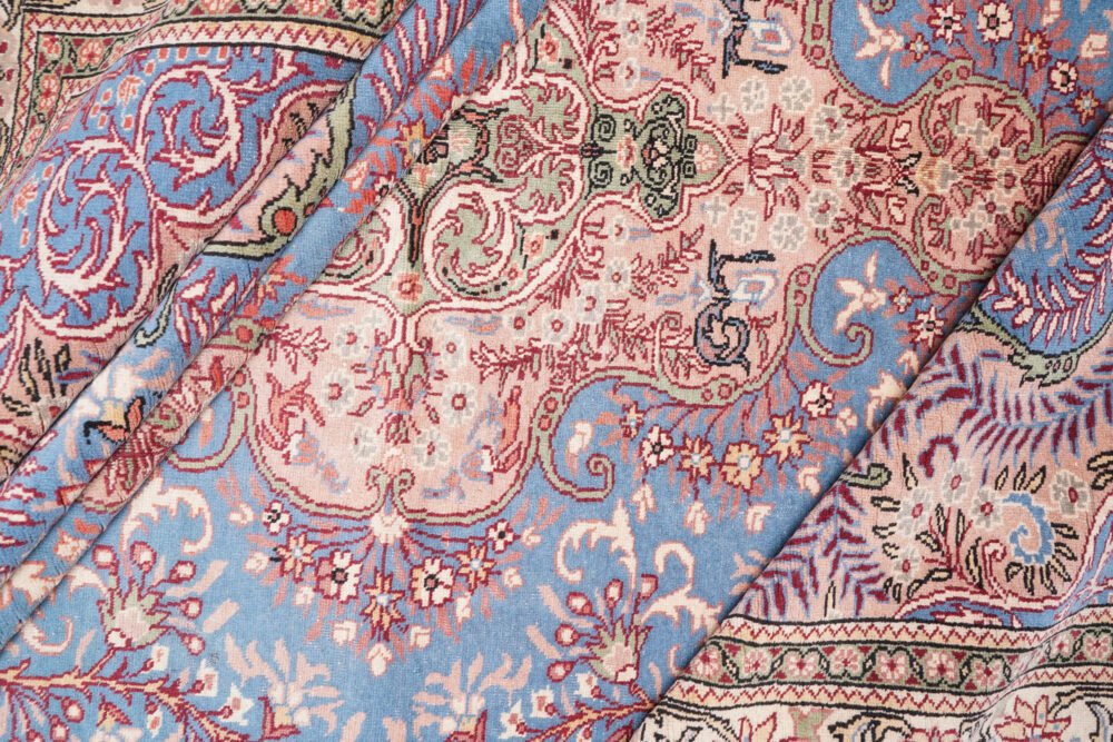decorative rug on hard flooring