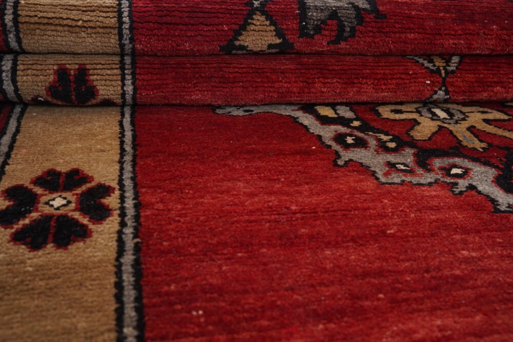 decorative rug on hard flooring