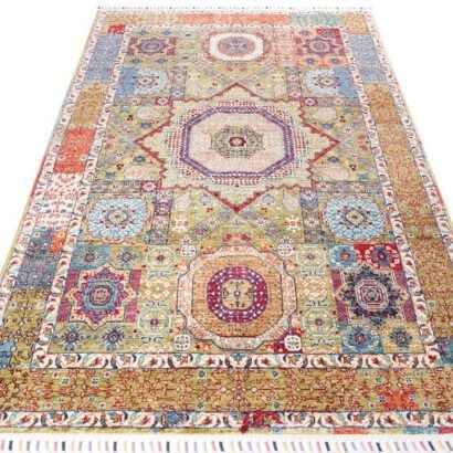 Geometric Afghan Wool Rug
