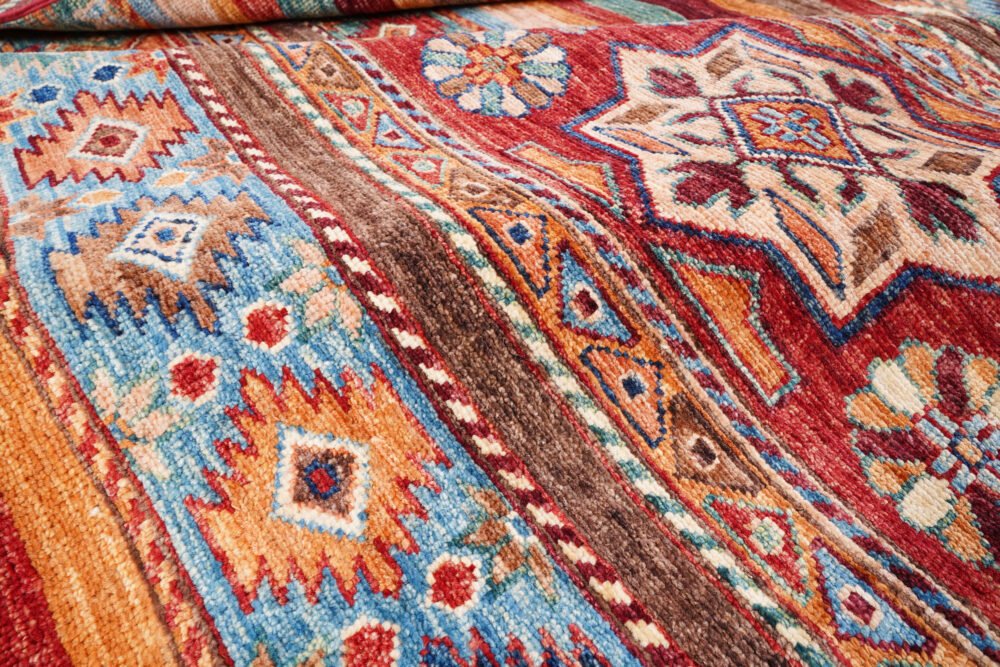 Striped Afghan Horgin Rug