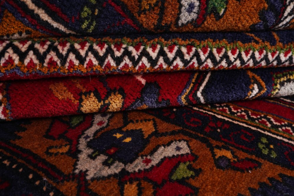 Blue Orange Yahyali Rug