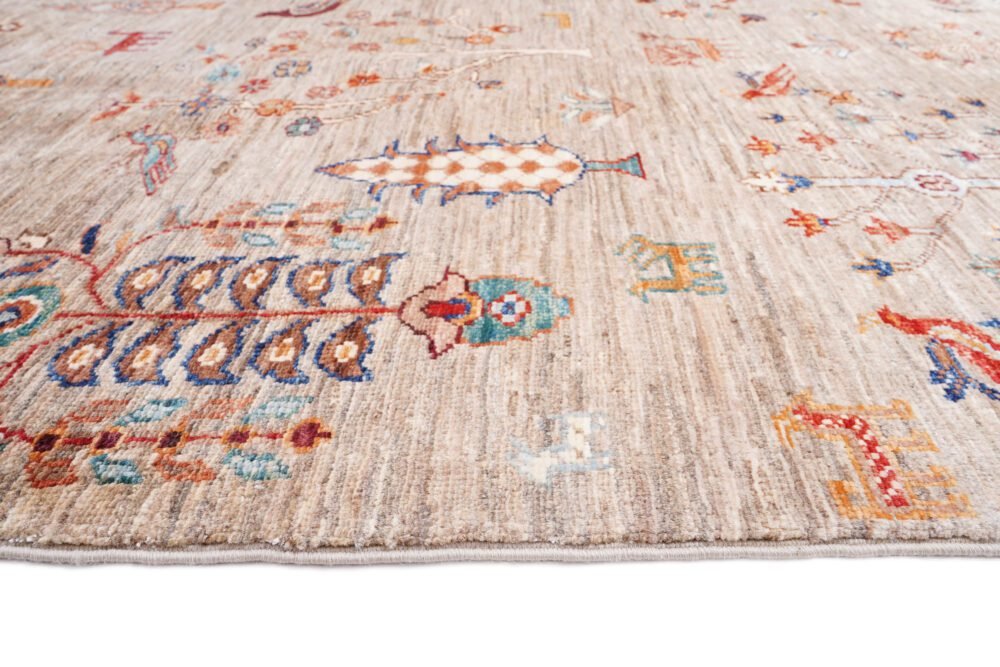 Botanical Afghan Rug