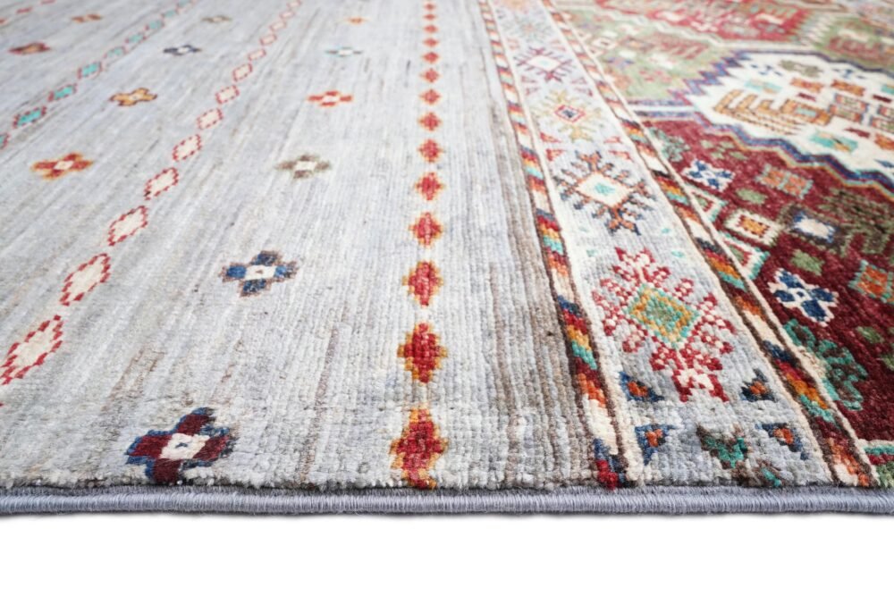 Striped Afghan Wool Rug