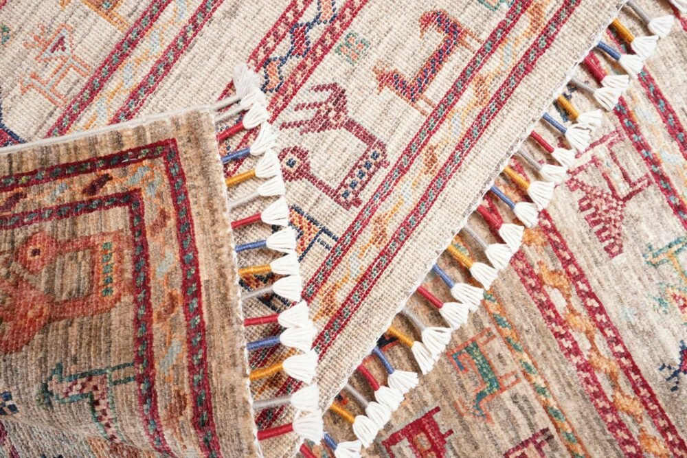 Afghan Sultani Animal Print Rug