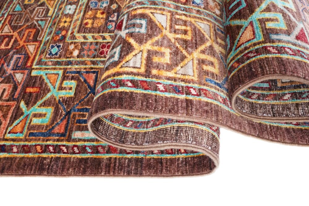 Shag rug with thick, plush pile
