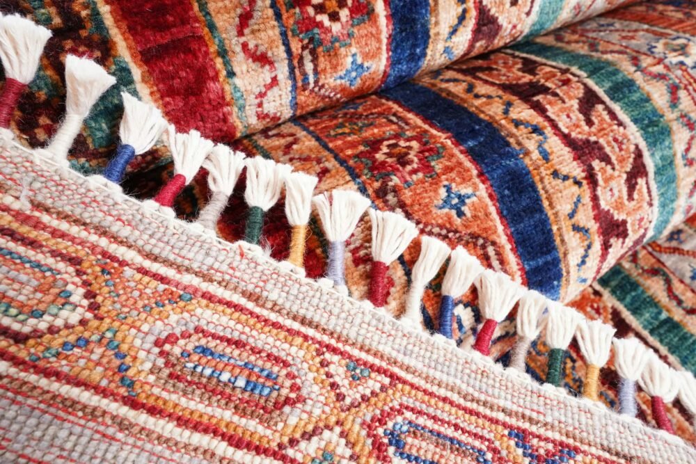 Striped Afghan Rug