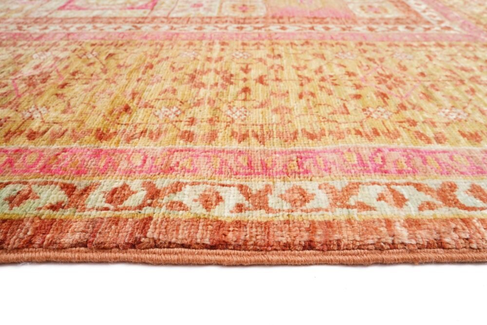 Red Green Afghan Memluk Rug
