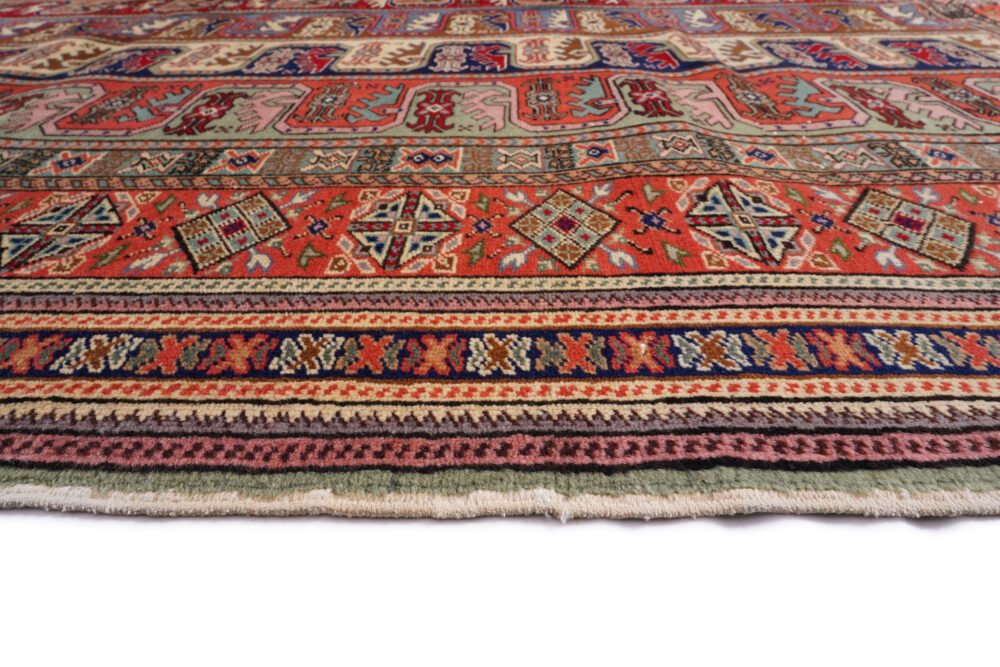 decorative rug on hard flooring