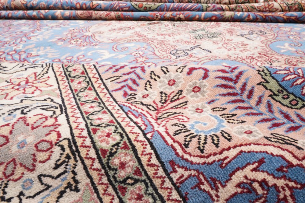 decorative rug on hard flooring