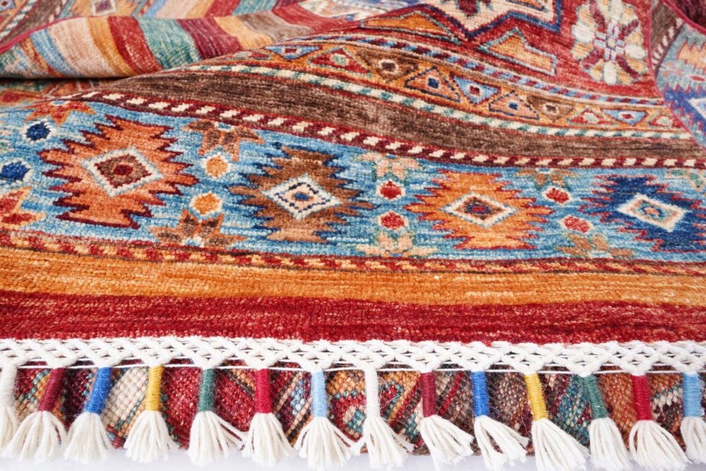 Striped Afghan Horgin Rug