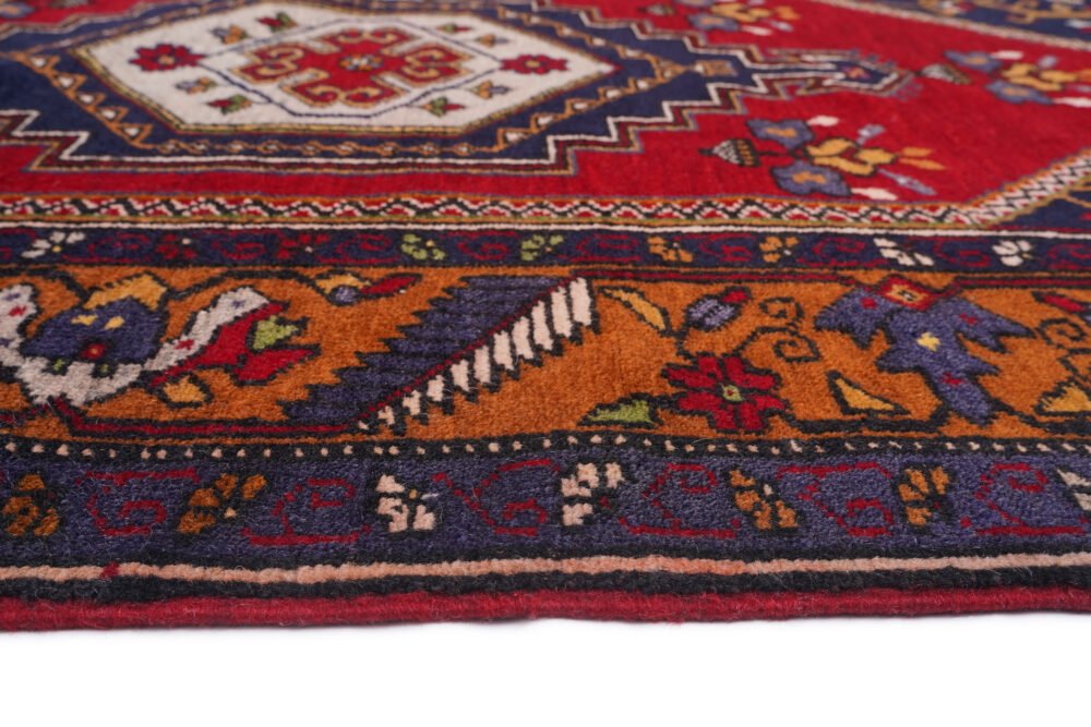Blue Orange Yahyali Rug
