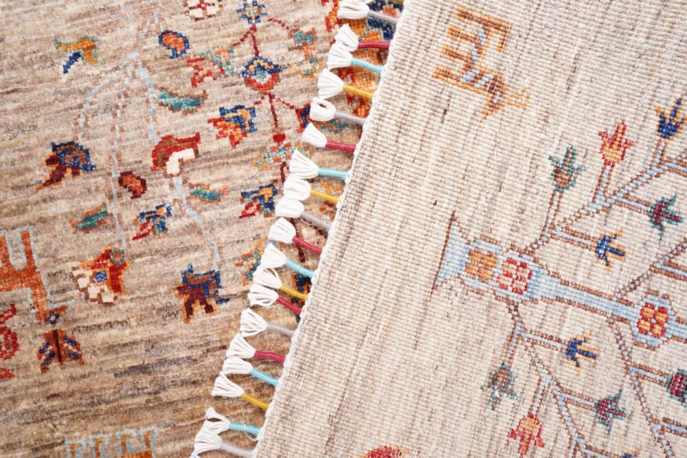 Botanical Afghan Rug