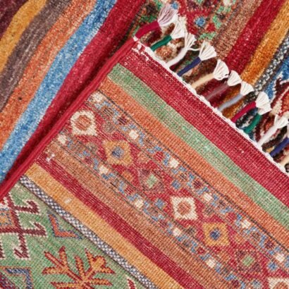 Striped Afghan Rug