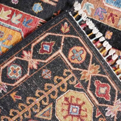 Check Afghan Rug