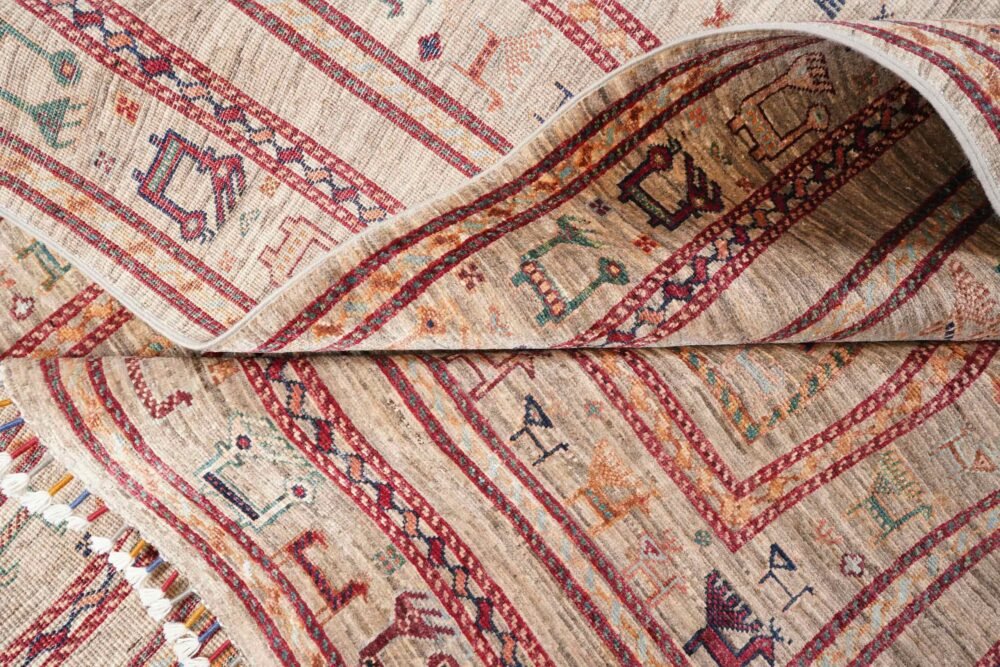 Afghan Sultani Animal Print Rug