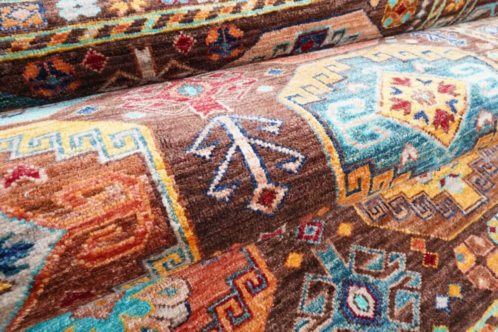 Shag rug with thick, plush pile
