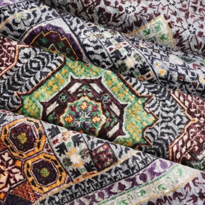 Purple Green Turkish Memluk Rug