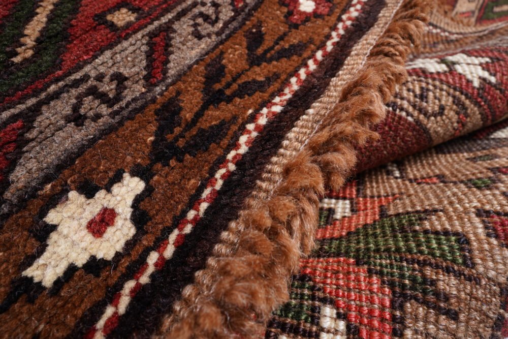 Hand-Knotted Kars Rug – Red & Beige Wool Oriental Vintage Area Rug | Rugs1