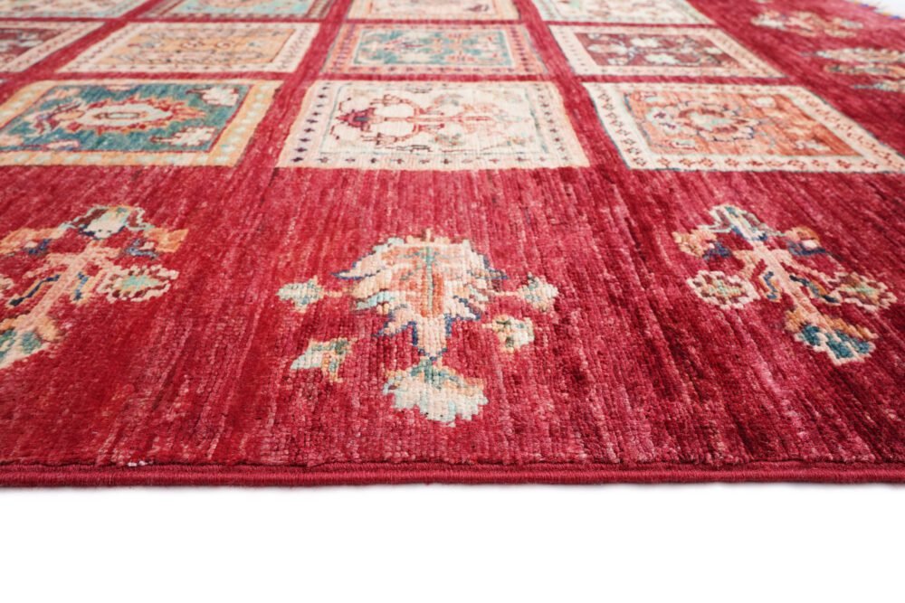 Afghan Horgin Checkered Rug
