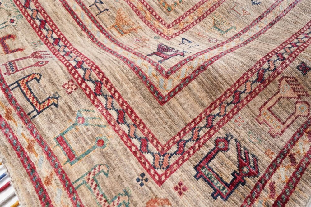 Afghan Sultani Animal Print Rug