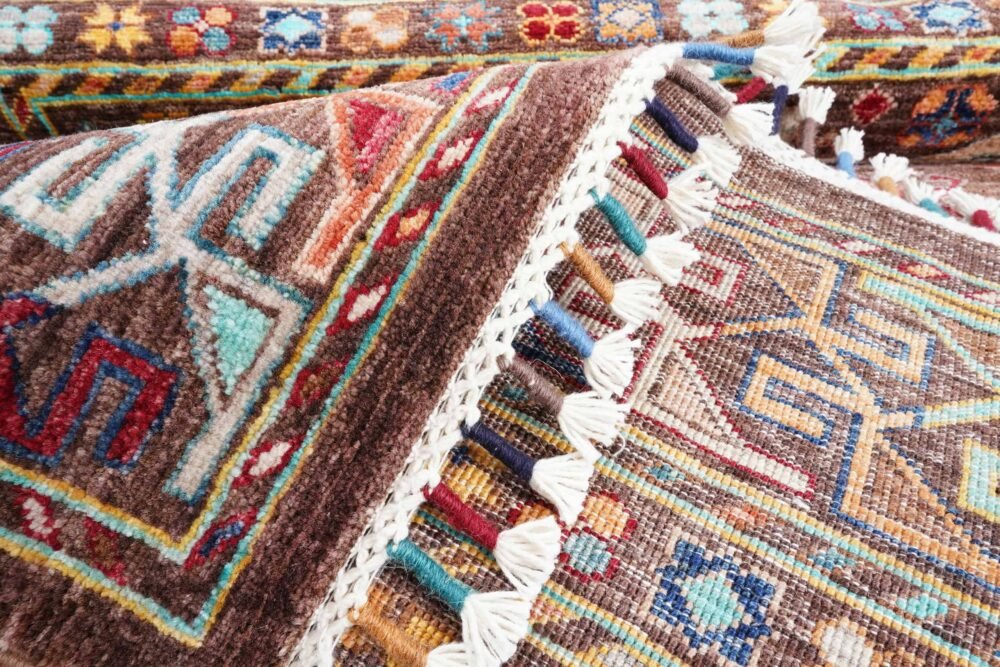 Shag rug with thick, plush pile
