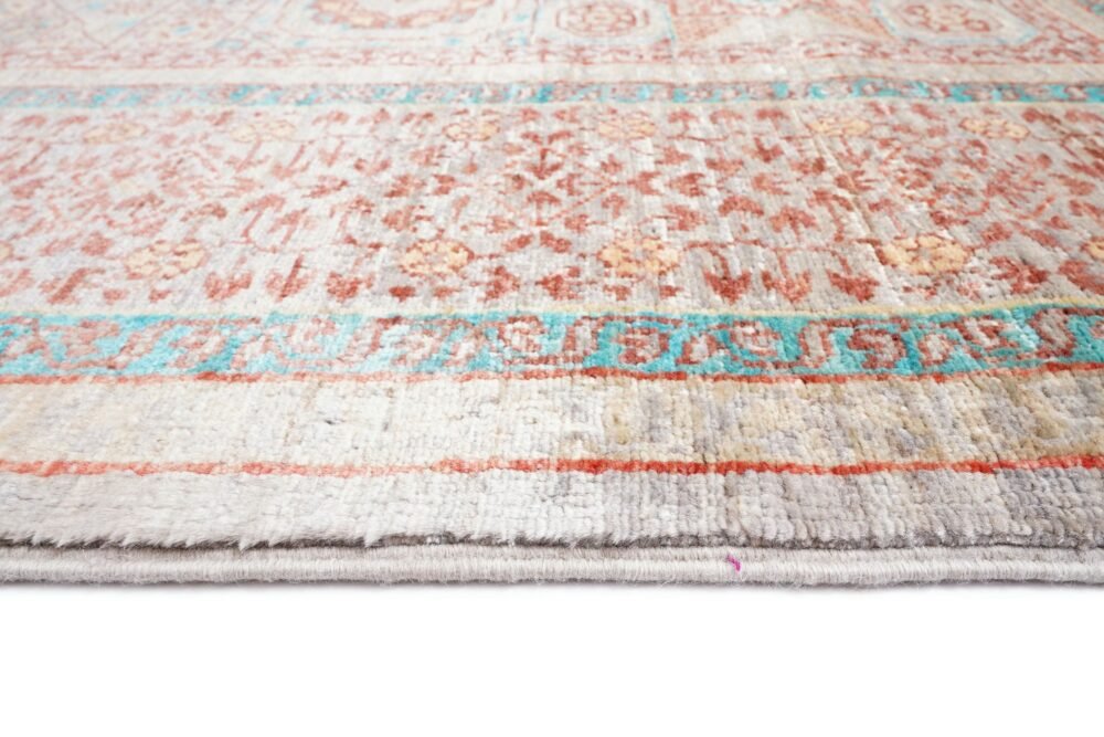 Orange Blue Afghan Memluk Rug